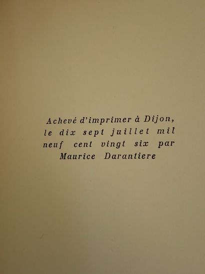  Beucler, André? (envoi de).Jacquot et l'oncle de Marseille. Paris, Nrf, 1926. In-8...