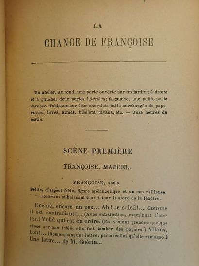 null 255.Théâtre d'Amour. La chance de Françoise - L'infidèles - Amoureuse - Le passé....
