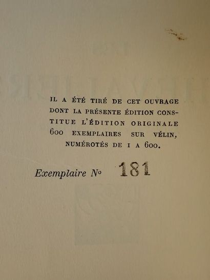 null Constant, Benjamin.Les Chevaliers. Paris, Simon Kra, 1927. In-8 de 21 x 16 cm....