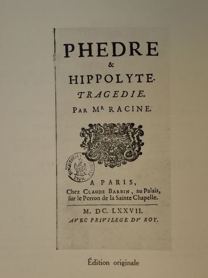 null Guibert A.J..Bibliographie des oeuvres de Jean Racine publiées aux XVIIe siècle...