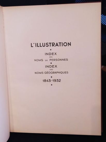  Autran, Charles.L' Illustration - Index. Edité à Paris, en 1934. Dans un format...