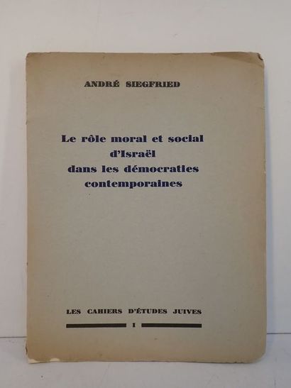 Siegfried, André.Le rôle moral et social...