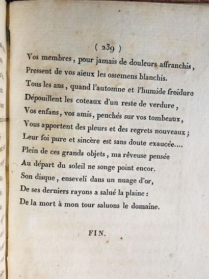 null Lormian Baour de.Veillées Poétiques et Morales. Edité à Paris, chez Brunot Labbe,...