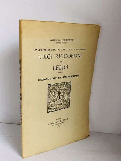 Courville Xavier de.Luigi Riccoboni dit Lélio...