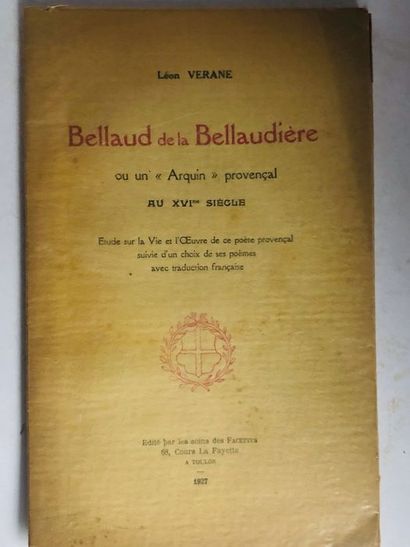 null Verane Léon.Bellaud de la Bellaudière. Edité à Toulon, par les soins des Facettes,...