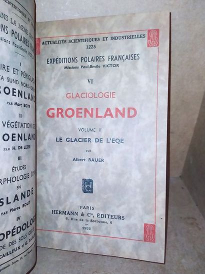 null Heuberger Jean-Charles / Albert Bauer.Glaciologie Groenland. Edité à Paris,...