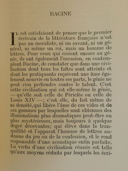 null Giraudoux, Jean.Littérature. Paris, Grasset, 1941. In-8 de 19 x 12 cm. Volume...