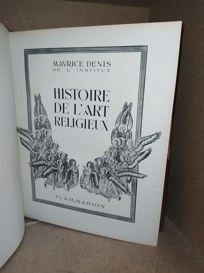 null Denis Maurice.Histoire de l'Art Religieux. Edité à Paris, chez Flammarion, en...