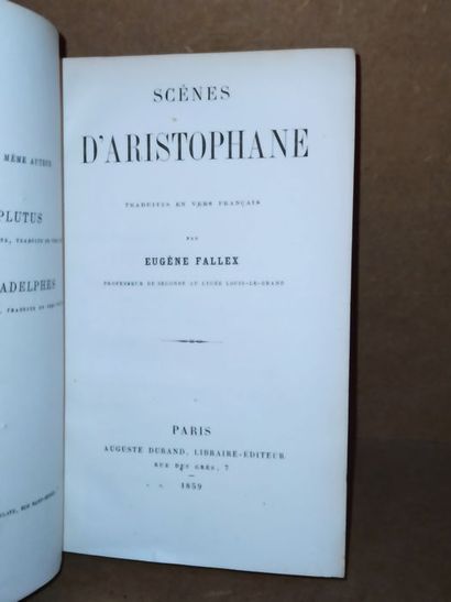 null Fallex Eugène.Scènes d' Aristophane. Edité à Paris, Auguste Durand, en 1859....