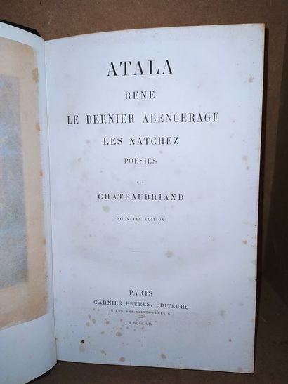 null Chateaubriand / Staal / Delaunoy.Atala, René, Le dernier Abencerage, Les Natchez,...