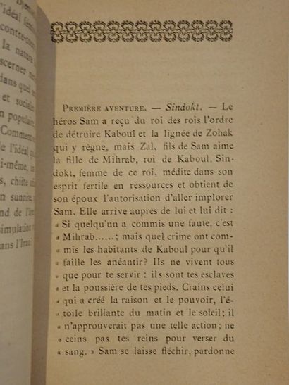  Avril, Adolphe d'.Les femmes dans l'épopée iranienne. . Paris, Ernest Leroux, 1888....