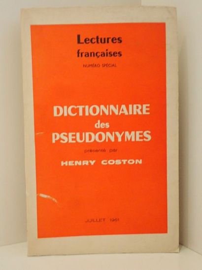 Coston, Henry.Dictionnaire de pseudonymes....