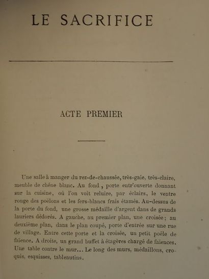 null Daudet, Alphonse.Le Sacrifice. Paris, Librairie Internationale, A. Lacroix,...