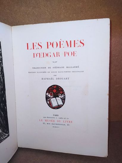 null Poe Edgar / Stéphane Mallarmé / Raphael Drouart.Les Poèmes d'Edgar Poe. Edité...