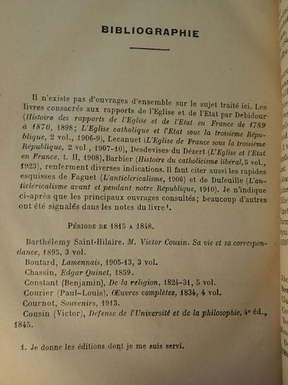 null Weill, Georges (envoi de).Histoire laïque en France au XIXe siècle. Paris, Félix...
