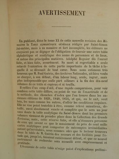 null Chéruel MM. / Regnier fils, Ad. / Guérin, Paul.Table alphabétique des Mémoires...
