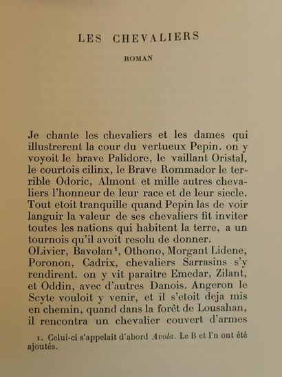 null Constant, Benjamin.Les Chevaliers. Paris, Simon Kra, 1927. In-8 de 21 x 16 cm....