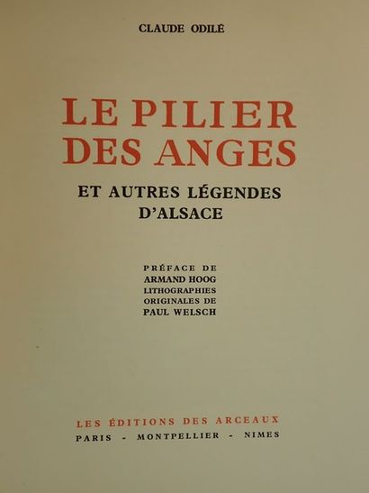 null Odilé, Claude / Welsch, Paul (Lithographies originales de).Le Pilier des Anges...
