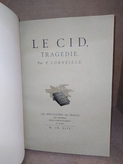 null Corneille.Le Cid, tragédie. Edité à Paris, chez De Luyne, Loyson, Trabouïllet,...
