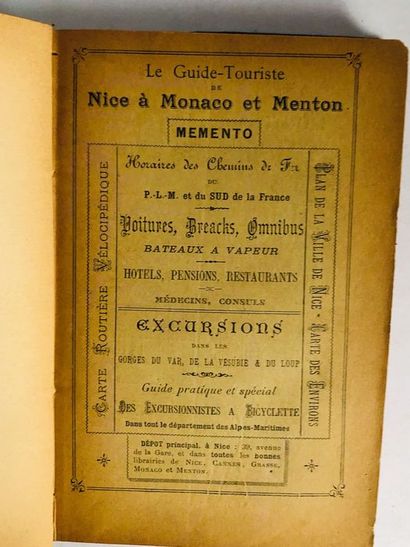 null Collectif.Guide Touriste de Nice Monaco et Menton. Edité à Paris Nice, chez...