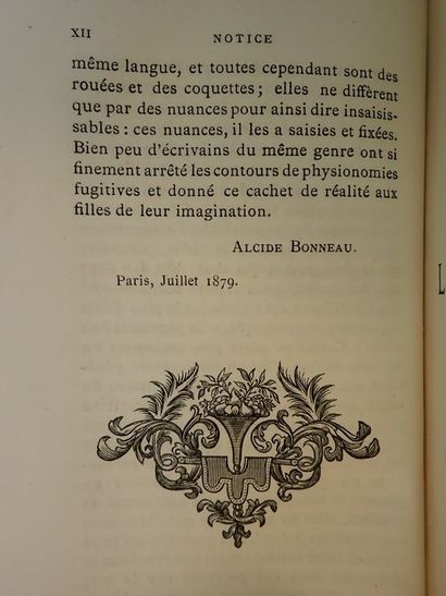 null Crébillon Fils.La Nuit et le moment. Paris, Isidore Liseux, 1879. In-12 de 15.5...