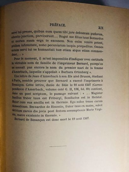  Castan Auguste.Catalogue des incunables de la bibliothèque publique de Besançon....