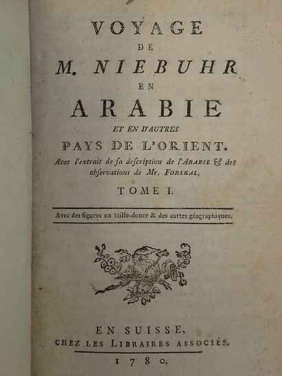 null Niebuhr [Carsten (1733-1815)].Voyage de M. Niebuhr en Arabie et en d'autres...