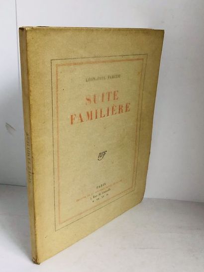 null Fargue Léon-Paul.Suite Familière. Edité à Paris, chez Editions Nouvelles Revue...