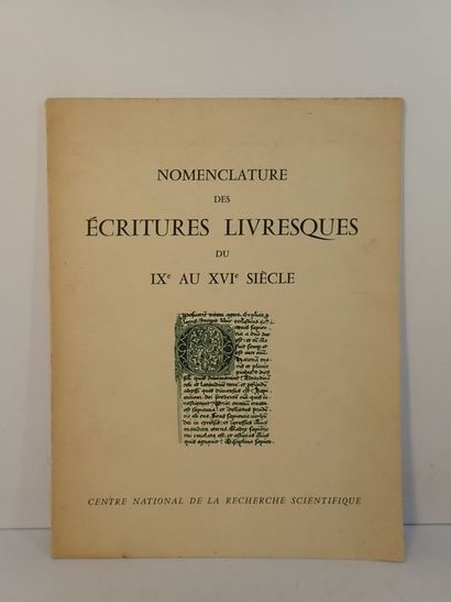  Bischoff, B. / Lieftinck, G.I. / Battelli, G..Nomenclature des écritures livresques...