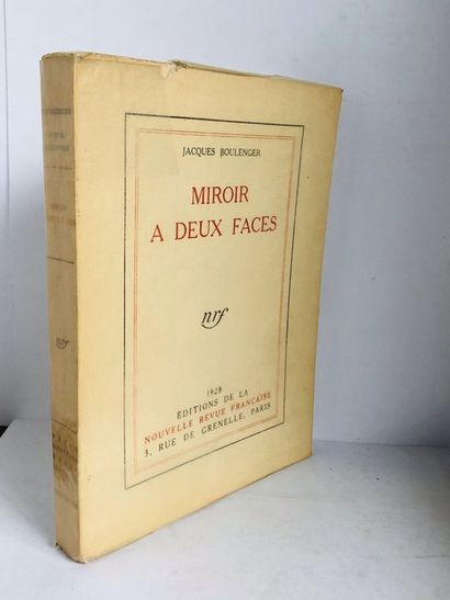 null Boulenger Jacques.Miroir à deux Faces. Edité à Paris, chez NRF Ed. Nouvelles...