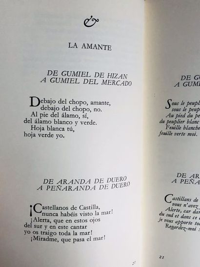  Alberti Rafael.Poèmes. Edité à Paris, chez GLM , 1952 (copyright). 
De format in...