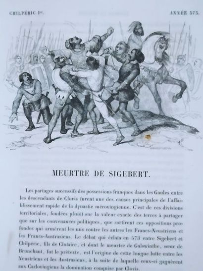 null Michelant - Victor Adam.Faits mémorables de l'histoire de France. Edité à Paris,...