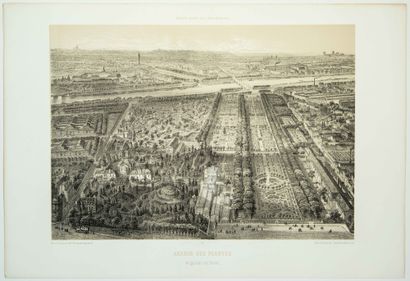 null «PARIS DANS SA SPLENDEUR» (c. 1861). 5 Planches gravées : Gare du Chemin de...