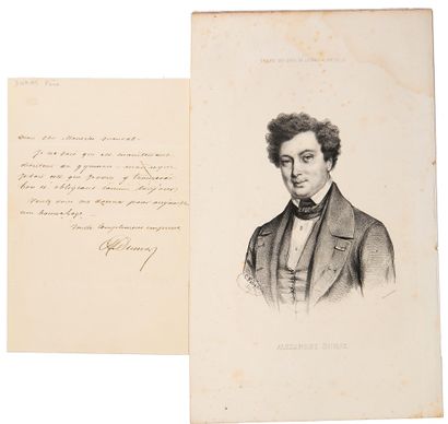 Alexandre DUMAS (Alexandre Davy de la Pailleterie) Romancier et Auteur dramatique....