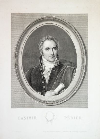 null Casimir-Pierre PÉRIER (1777-1832) Member of Parliament, President of the Chamber...