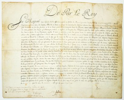 null BURGUNDY. 1782. MASTER SALTPETRE MAKER OF THE KING. DIJON (21). Commission of...