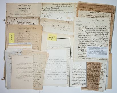 null EURE. FAMILLE PASSY & WOLOWSKI. Plus de 270 Lettres et quelques pièces de 1828...