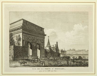 null PARIS. DIVERS. 14 Gravures : «Vue du Palais de la CHAMBRE DES DEPUTÉS, et du...