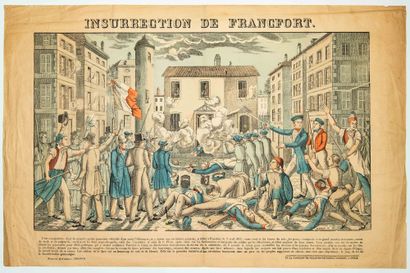 null GERMANY. "INSURRECTION OF FRANKFURT." April 3, 1833. Picture of the Pellerin...