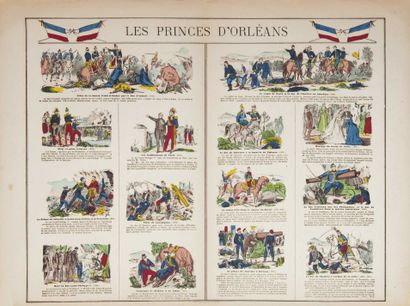 null «LES PRINCES D'ORLÉANS» Imagerie du Pellerin à Épinal - Après 1872. (prise de...