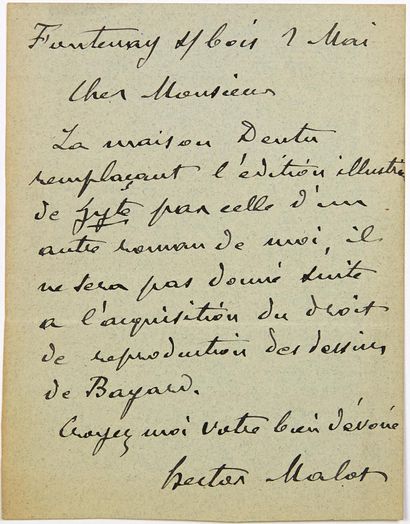 Hector MALOT Écrivain, Auteur du Roman “SANS FAMILLE” (1878) et du roman “ZYTE” (1886) (La...