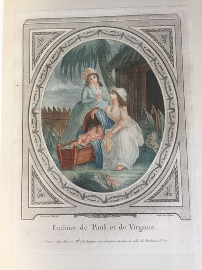 null BERNARDIN de SAINT-PIERRE: Paul et Virginie. Didot l’Aîné, 1806. Grand in-folio...