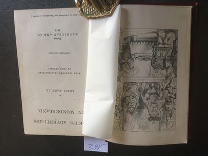 null CARROLL (Lewis): Alice's adventures in Wonderland. London, Macmillan and co,...