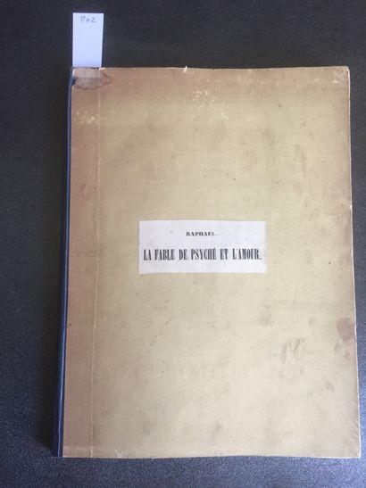 null RAPHAEL: The Loves of Psyche and Cupid. Bance Ainé, 1820. In-4 paperback, blue...