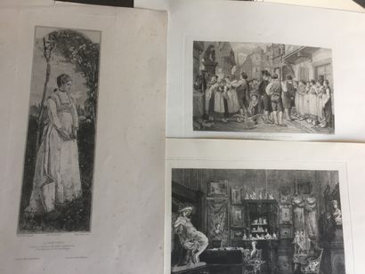 null [Le Musée des Deux Mondes] Réunion de 14 estampes publiées par le Musée des...