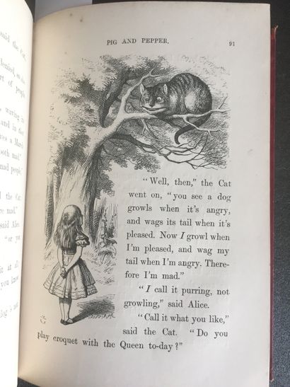 null CARROLL (Lewis) : Alice’s adventures in Wonderland. Londres, Macmillan and co,...