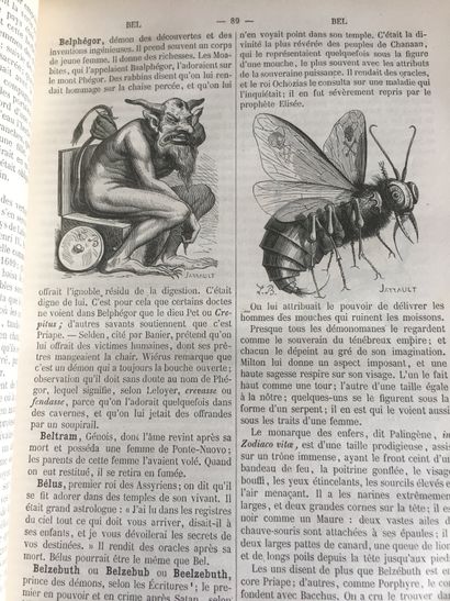 null COLLIN de PLANCY (J.) : Dictionnaire infernal. Paris, Plon, 1863. VIII+ 723...