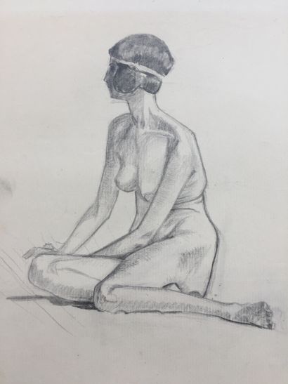 null NUDES - DRAWINGS: A collection of 18 beautiful original drawings on paper in...