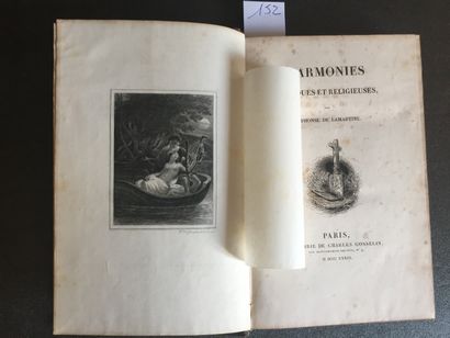 null LAMARTINE (A. de): Harmonies poétiques et religieuses. Paris, Gosselin, 1833....