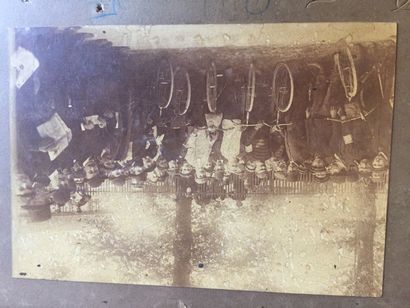 null CYCLISME - BORDEAUX- Photographie originale contrecollée sur carton: Coureurs...